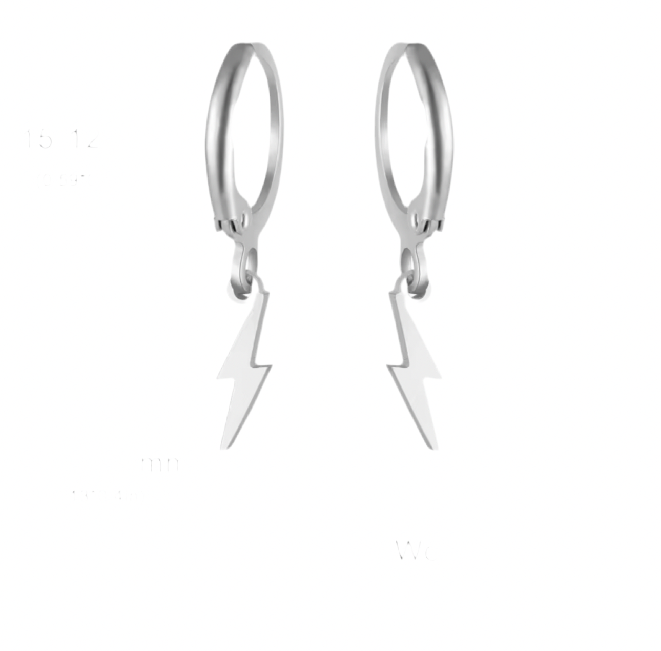 Flash earrings-Silver