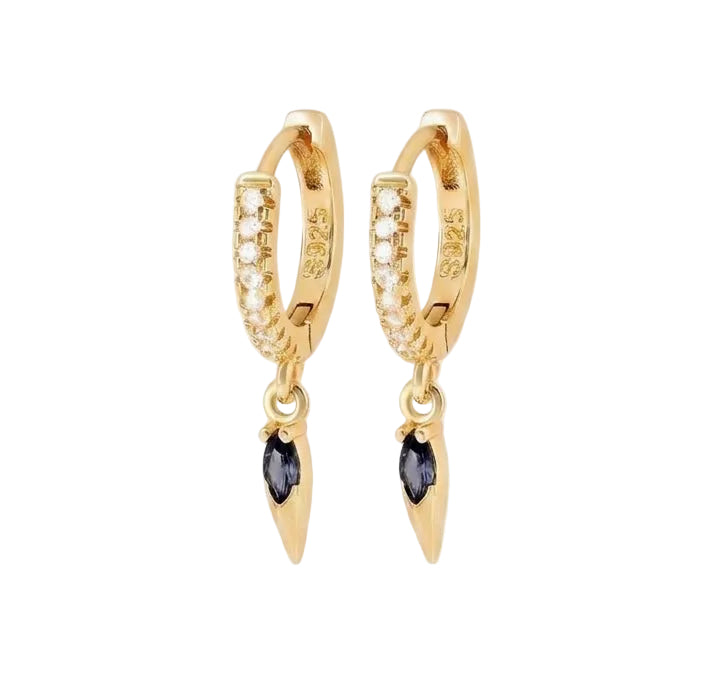 Black Spike earrings