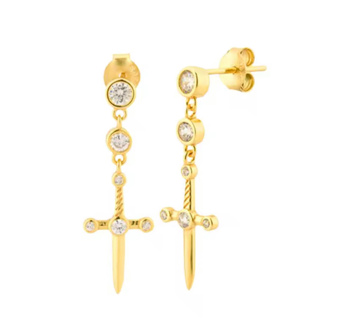 Sword earrings