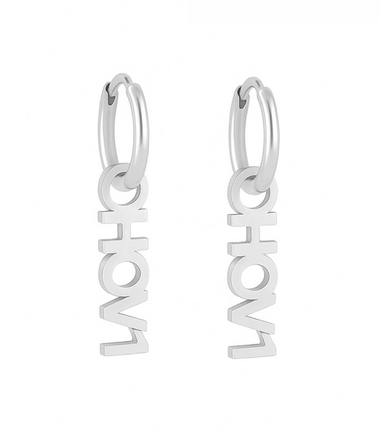 HOV1 earrings-Silver