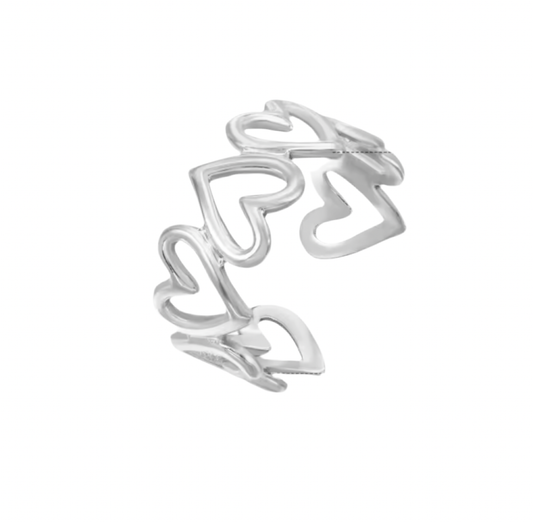 Heart ring-Silver