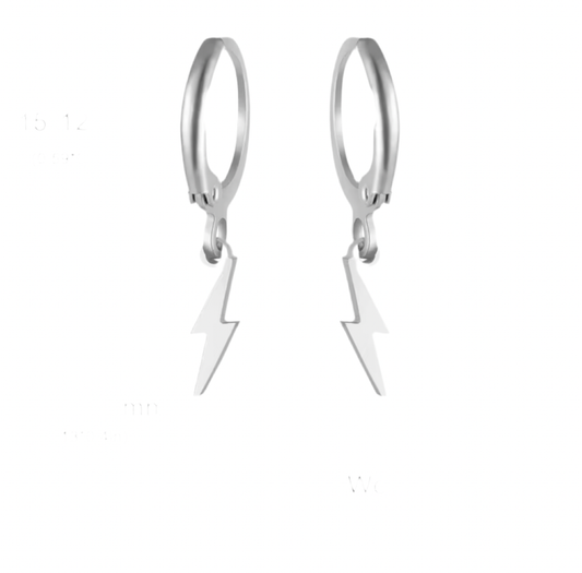 Flash earrings-Silver