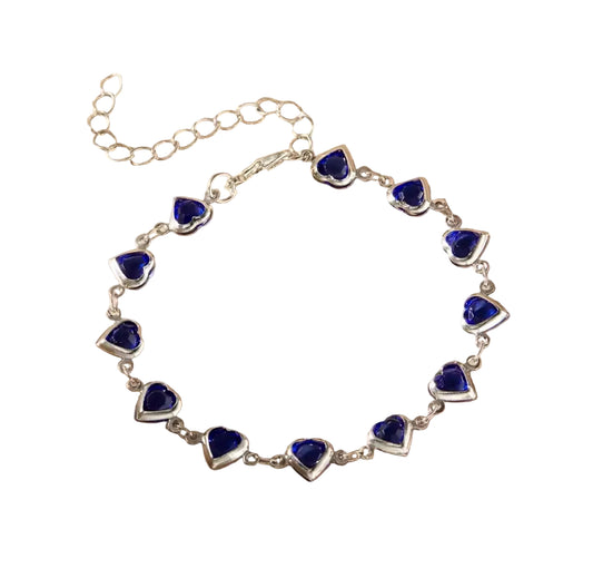 Velvet blue bracelet