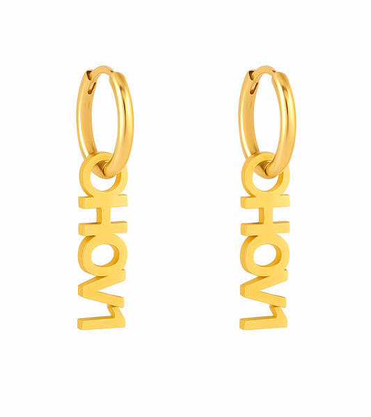 HOV1 earrings-Gold
