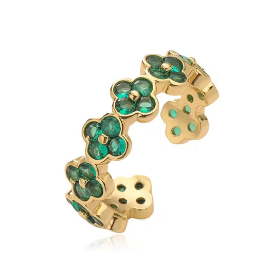 Fleur ring-Green