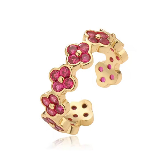 Fleur ring-Pink