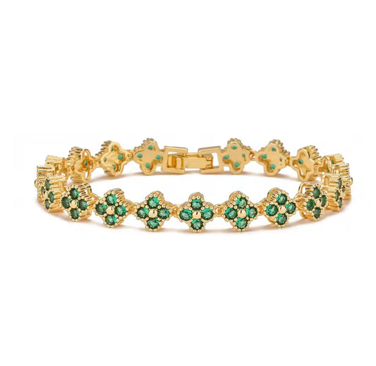Fleur bracelet-Green