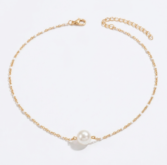 Luna Pearl necklace-Gold
