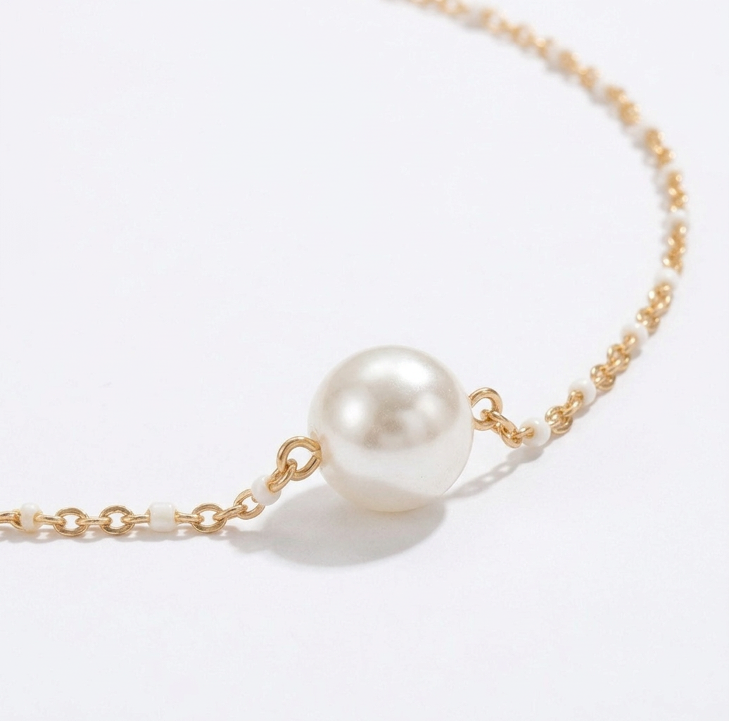 Luna Pearl necklace-Gold